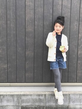 「水筒屋を応援しています」｜Johnさん（キッズ・123cm）の春コーディネート