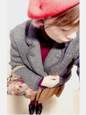 「Think Bee!（シンクビー）のアイテム」を使った、エッリーさん（レディース・151cm）の冬コーディネート