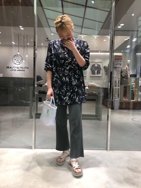 土岐 夏陽子さん（レディース・159cm）の春コーディネート