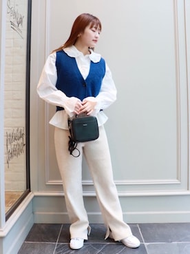 土岐 夏陽子さん(レディース・160cm)の冬コーディネート