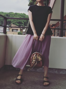 「Salon de la Trinite'/D'issy(サロン デュ ラ トリニーテ/ディッシー)のアイテム」を使った、まっこさん(レディース・157cm)の夏コーディネート