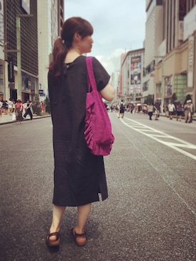 「DHOLIC（ディーホリック）のアイテム（ブレスレット）」を使った、まっこさん（レディース・157cm）の夏コーディネート