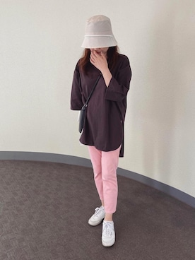 「大人ミューズ（オトナミューズ）のアイテム」を使った、まっこさん（レディース・157cm）の春コーディネート
