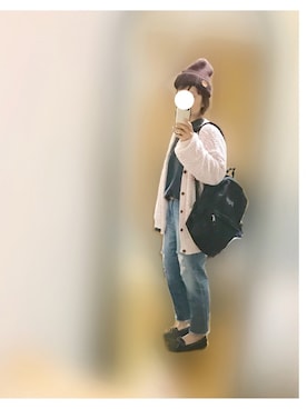 「アイテム（ルームウェア/パジャマ）」を使った、みと**さん（レディース・160cm）の春コーディネート