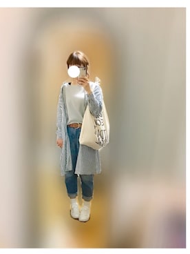 「CIBONE（シボネ）のアイテム（バッグ）」を使った、みと**さん（レディース・160cm）の春コーディネート