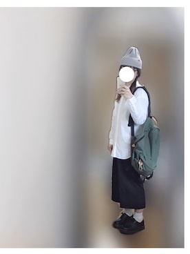 「FREAK'S STORE（フリークスストア）のFREDRIK PACKERS/フレドリックパッカーズ 別注500D DAY PACK （バックパック/リュック）」を使った、みと**さん（レディース・160cm）の春コーディネート
