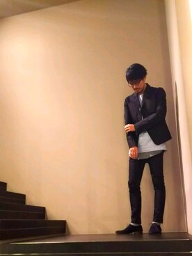 「DIESEL OSAKA」｜「アイテム（ジャケット/アウター）」を使った、ogaさん（メンズ・188cm）の冬コーディネート