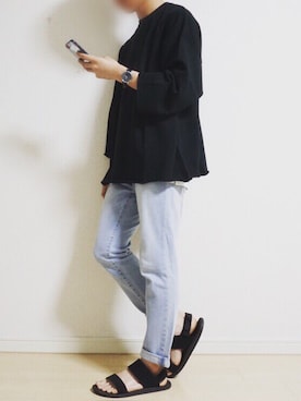 「JABURO（ジャブロー）のアイテム」を使った、一寸さん（メンズ・164cm）の春コーディネート