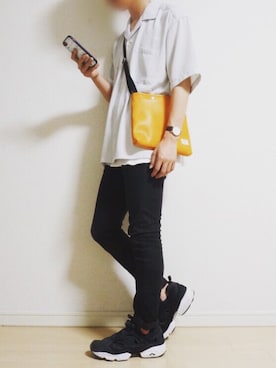 「ikka（イッカ）のTCワッフルレイヤードタンクトップ（タンクトップ）」を使った、一寸さん（メンズ・164cm）の春コーディネート