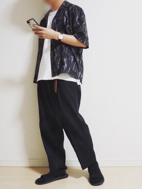 「JABURO（ジャブロー）のアイテム」を使った、一寸さん（メンズ・164cm）の春コーディネート