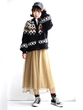 蒼井翔子さんのコーディネート