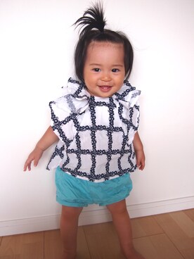 「GAPbaby」｜RANA⁂さん（キッズ・70cm）の夏コーディネート