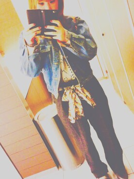 「ファーサンダル」｜「アイテム（パンプス）」を使った、Achanさん（レディース・157cm）の冬コーディネート