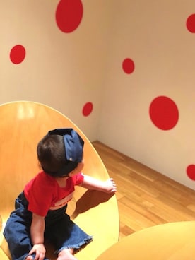 「生後6ヶ月」｜「アイテム（その他）」を使った、yuzuaoさん（キッズ・70cm）の春コーディネート