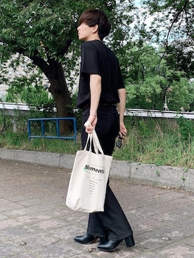 「MEMENTO（メメント）のアイテム」を使った、satoshiさん（メンズ・172cm）の夏コーディネート