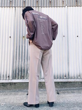 「Adoon plain（アドーンプレーン）のアイテム（パンツ）」を使った、satoshiさん（メンズ・172cm・20代）の夏コーディネート