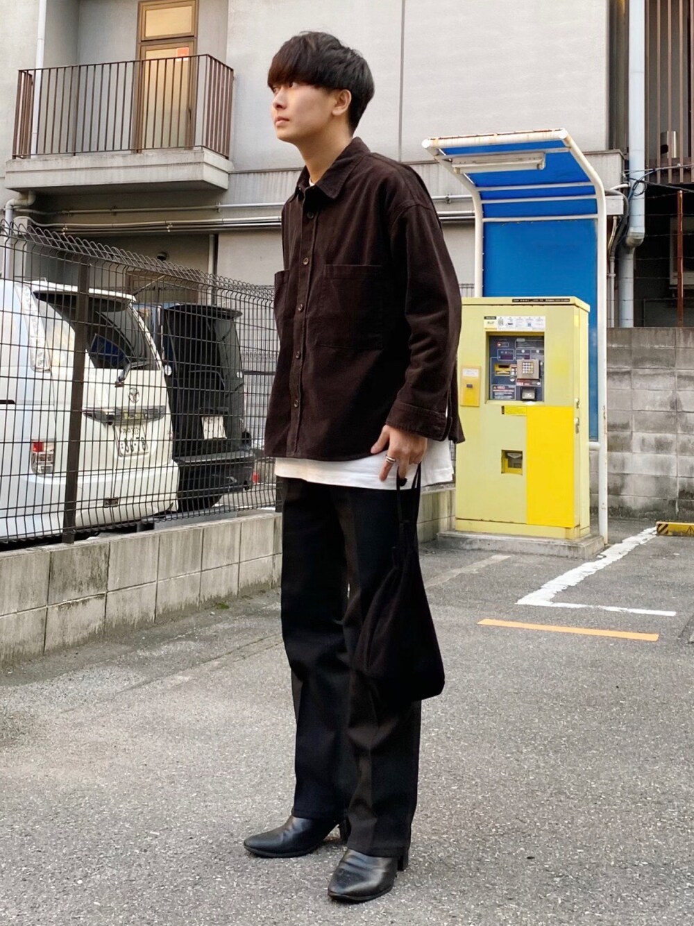 satoshiさんの「【マルチサイズ】コーデュロイスケートオーバーシャツジャケット/ビッグシルエット/セットアップ着用可能（CIAOPANIC）」を使ったコーディネート