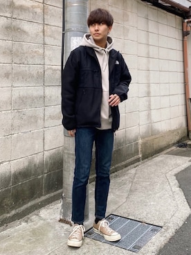 「アイテム（ブルゾン）」を使った、satoshiさん（メンズ・172cm・20代）の冬コーディネート