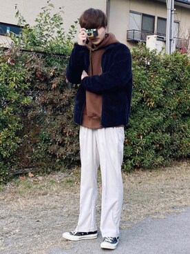 satoshiさんの「シルキーフリースジャケット（長袖）」を使ったコーディネート