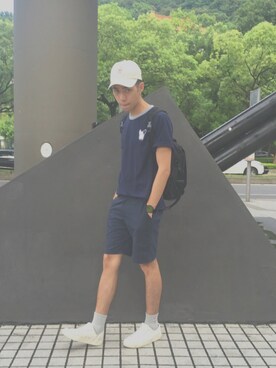 「Provocateur /// 煽動者（プログォケイター）のアイテム」を使った、羽山さん（メンズ・174cm）の夏コーディネート