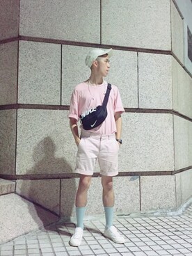 「Provocateur /// 煽動者（プログォケイター）のアイテム」を使った、羽山さん（メンズ・174cm）の夏コーディネート