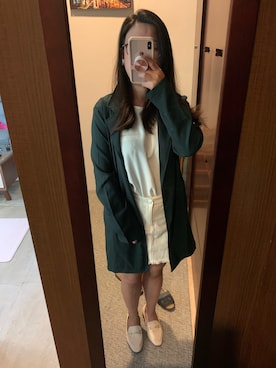 「西裝外套」｜「アイテム（フォーマルスーツ/小物）」を使った、Judy🇹🇼さん（レディース・152cm）の秋コーディネート