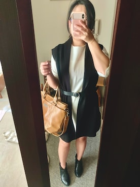 「working style」｜「アイテム（ブーティ）」を使った、Judy🇹🇼さん（レディース・152cm）の春コーディネート