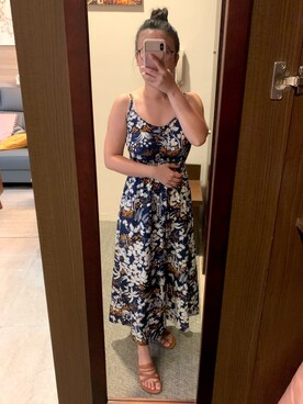 「blue」｜「アイテム（ワンピース）」を使った、Judy🇹🇼さん（レディース・152cm）の春コーディネート