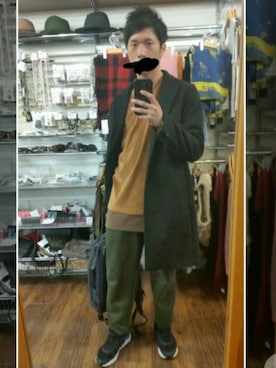 「フユコーデ」｜「アイテム（腕時計）」を使った、cochaさん（メンズ・169cm）の冬コーディネート