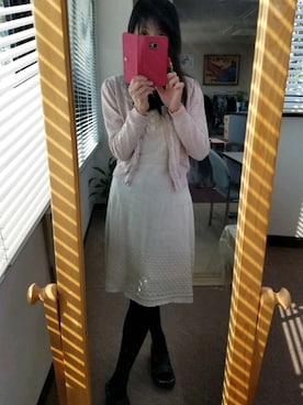 「PRIVATE LABEL（プライベートレーベル）のアイテム（ワンピース/ドレス）」を使った、いくのさん（レディース・155cm）の春コーディネート