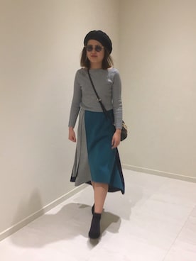 「DOLLUPOOPS（ドールアップウップス）のアイテム」を使った、ぎずもさん（レディース・153cm）の冬コーディネート