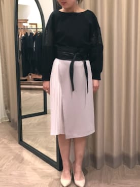 「DOLLUPOOPS（ドールアップウップス）のアイテム」を使った、ぎずもさん（レディース・153cm）の春コーディネート