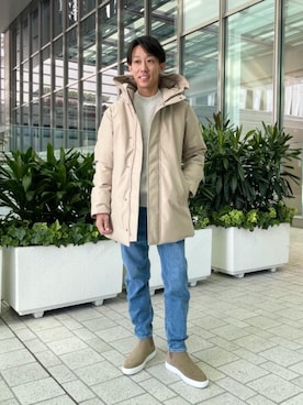 「hALON（アーロン）のアイテム」を使った、Haruki Gotoさん（メンズ・167cm）の秋コーディネート