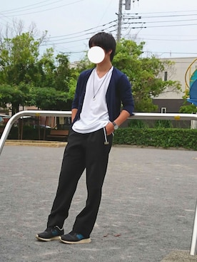「DAISO（DAISO）のアイテム（アナログ腕時計）」を使った、Masaさん（メンズ・165cm）の夏コーディネート