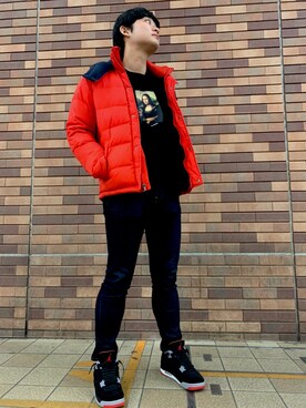 「Abercrombie&Fitch（アバークロンビーアンドフィッチ）のアイテム（ダウンジャケット/コート）」を使った、たくやさん（メンズ・181cm）の冬コーディネート