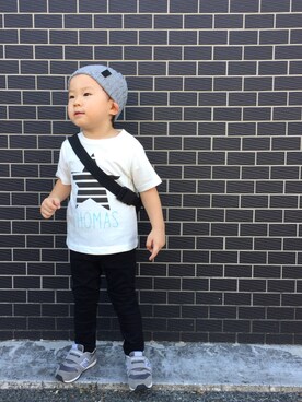 JIN.Mさん（キッズ・90cm）の秋コーディネート