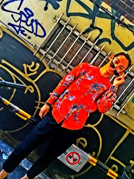 「H&M（エイチ・アンド・エム）のアイテム（バングル/リストバンド）」を使った、j!n_hatase_さん（メンズ・175cm）の春コーディネート