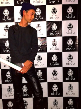 「BLUE BLUE（ブルーブルー）のアイテム（帽子）」を使った、j!n_hatase_さん（メンズ・175cm）の春コーディネート
