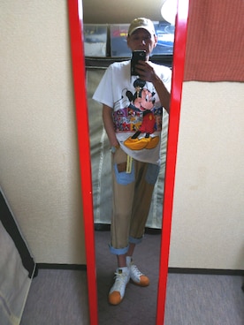 「mercibeaucoup,（メルシーボークー）のアイテム（腕時計）」を使った、ポッピーさん（メンズ・181cm）の夏コーディネート