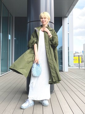 「MIKIO SAKABE（ミキオ サカベ）のアイテム」を使った、HALHIさん（レディース・161cm）の春コーディネート