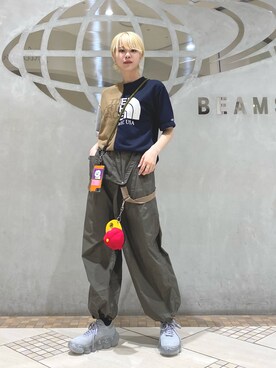 「BEAMS BOY（ビームスボーイ）のアイテム（財布/小物）」を使った、HALHIさん（レディース・161cm）の春コーディネート