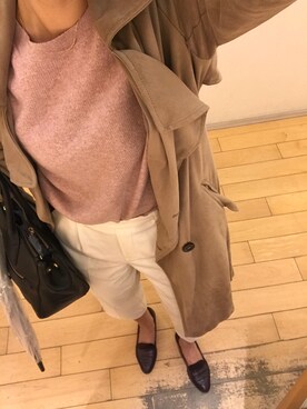「MARC JACOBS（マークジェイコブス）のアイテム（ハンドバッグ）」を使った、bubuさん（レディース・163cm）の冬コーディネート