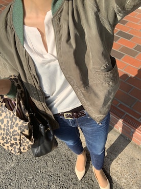 「MARC JACOBS（マークジェイコブス）のアイテム（ハンドバッグ）」を使った、bubuさん（レディース・163cm）の春コーディネート