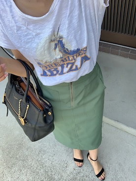 「MARC JACOBS（マークジェイコブス）のアイテム（ハンドバッグ）」を使った、bubuさん（レディース・163cm）の春コーディネート