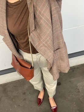 「AVAN LILY（アヴァンリリィ）のアイテム（ジャケット/アウター）」を使った、bubuさん（レディース・163cm）の冬コーディネート