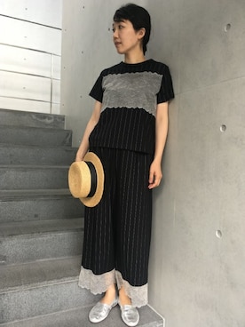 「KID BLUE（キッドブルー）のアイテム」を使った、キッドブルーさん（レディース・160cm）の夏コーディネート