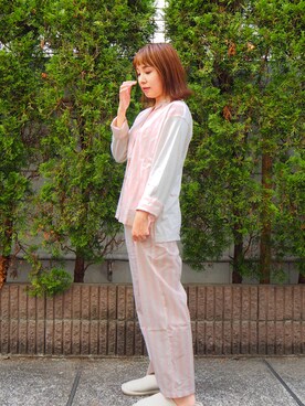 「アイテム（ルームウェア）」を使った、キッドブルーさん（レディース・159cm）の夏コーディネート