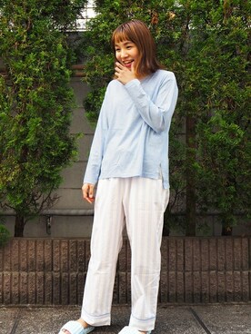 「ナイトウェア」｜キッドブルーさん（レディース・160cm）の秋コーディネート