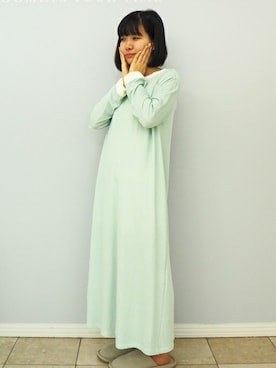 「アイテム（ルームウェア）」を使った、キッドブルーさん（レディース・153cm）の春コーディネート