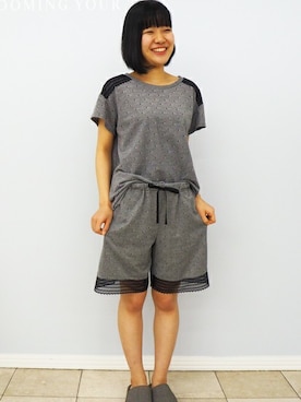 「ルームウェア」｜キッドブルーさん（レディース・153cm）の夏コーディネート